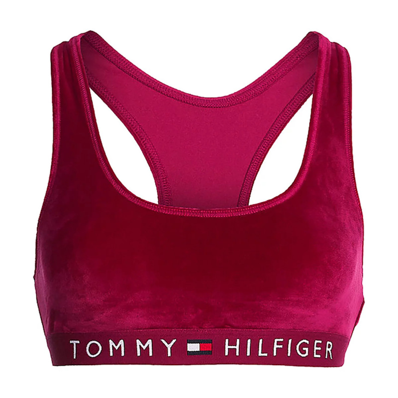 Dámská sportovní podprsenka Velour UW0UW03979-VWU - Tommy Hilfiger S