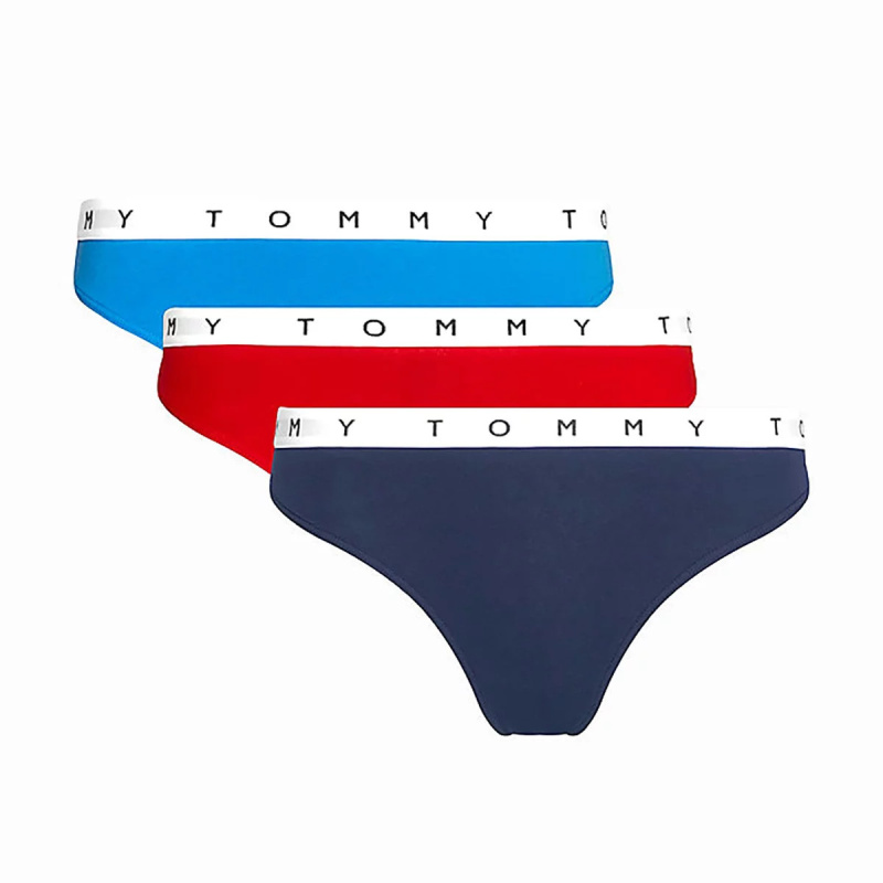 Dámská tanga 3Pack UW0UW02521-0V7 - Tommy Hilfiger L