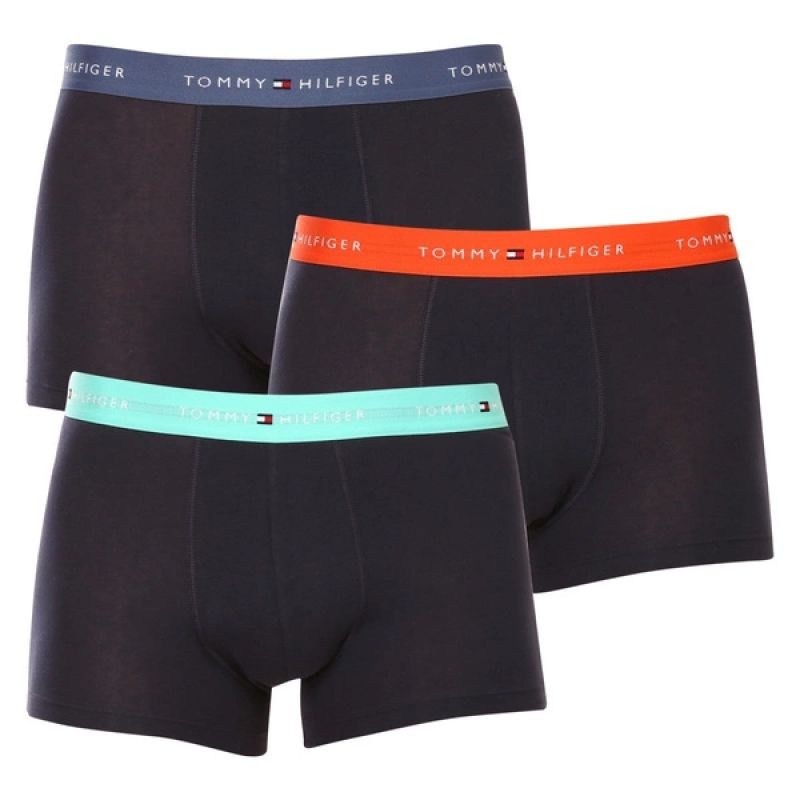 Pánské boxerky Tommy Hilfiger 3-Pack tmavě modrá bavlna s