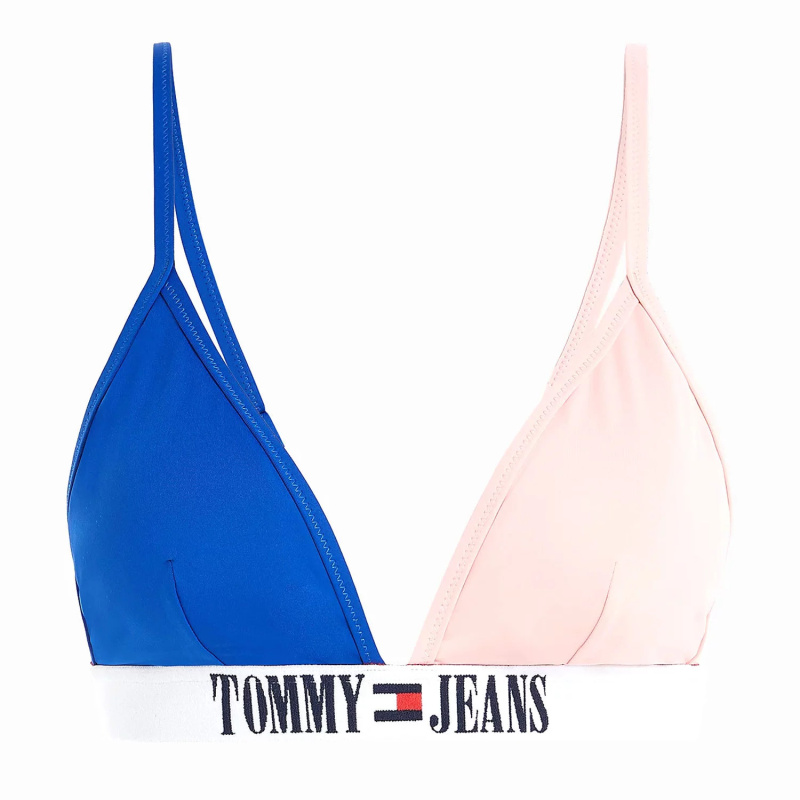 Jeans Dámský vrchní díl plavek UW0UW04079-TKB - Tommy Hilfiger S