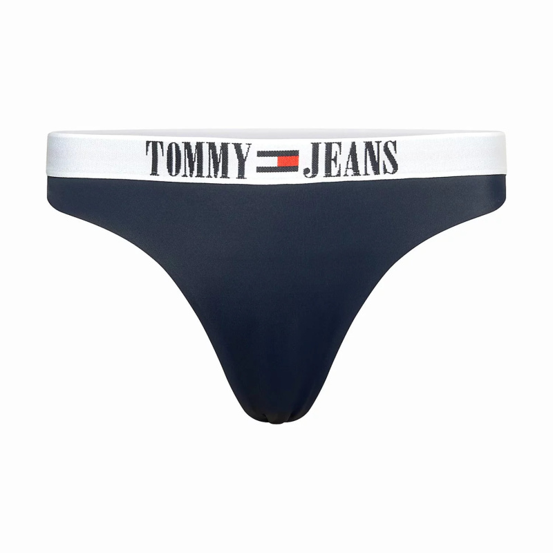Jeans Dámské plavky Brazilky UW0UW04451-C87 - Tommy Hilfiger L