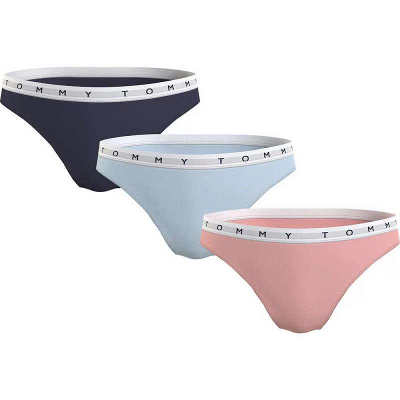 Dámská tanga 3Pack UW0UW02521-0TX - Tommy Hilfiger L