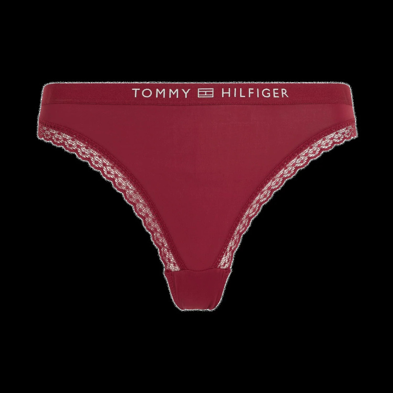 Dámské kalhotky Tonal Logo Lace UW0UW04183-XJS - Tommy Hilfiger S