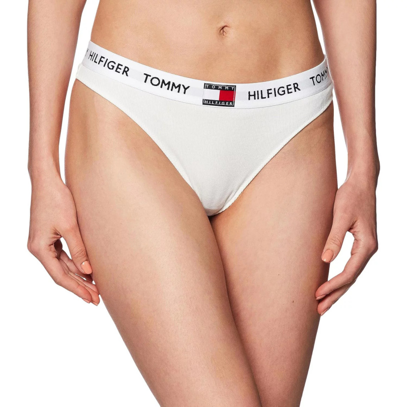Dámská tanga TJ Essential UW0UW04216-YBL - Tommy Hilfiger L