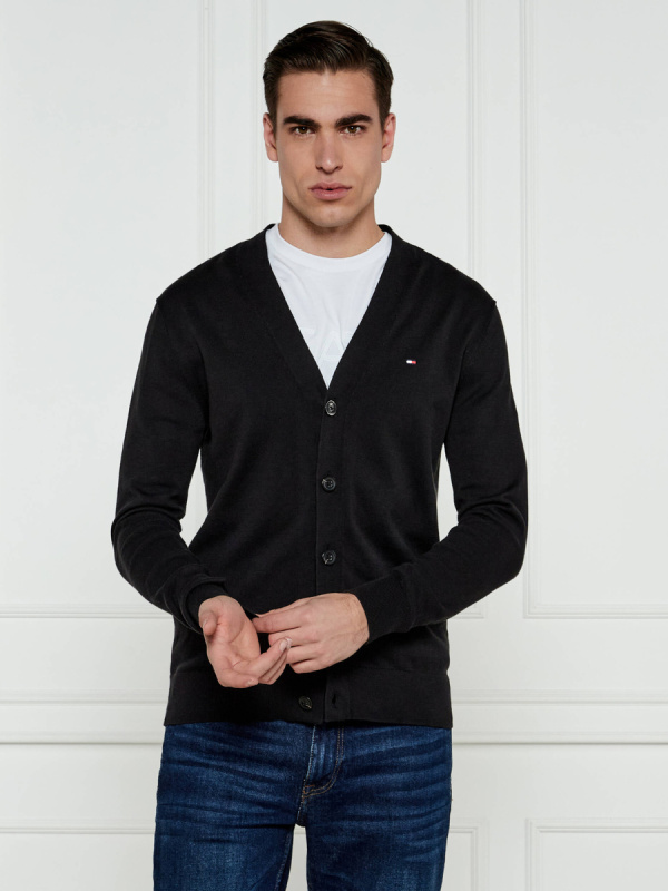 Tommy Hilfiger pánský černý svetr