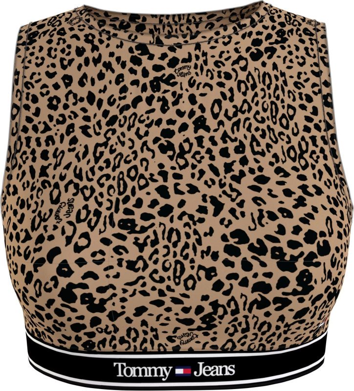 Dámský top UW0UW049710HD zvířecí vzor - Tommy Hilfiger S