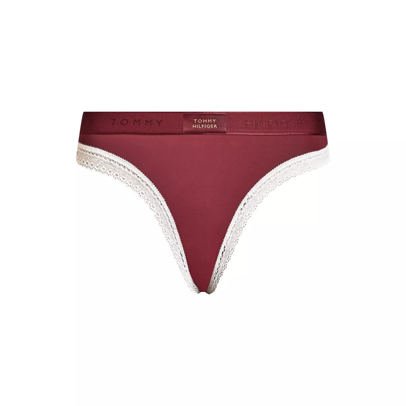 Dámské kalhotky BIKINI  UW0UW04813 VLP vínové - Tommy Hilfiger L