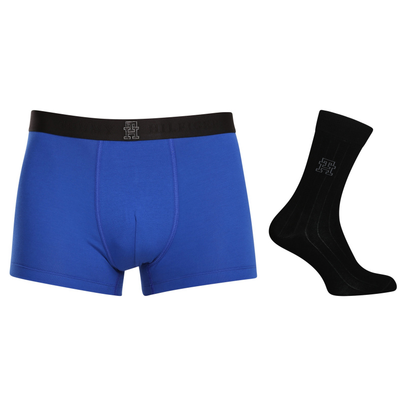 Pánský set Tommy Hilfiger boxerky a ponožky v dárkovém balení (UM0UM03040 0WY) L, trenky / trenýrky