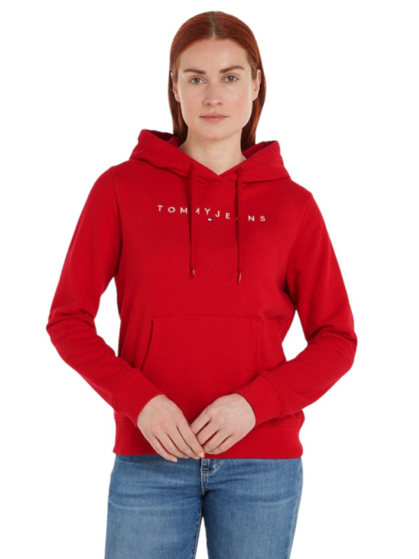 Tommy Jeans dámská červená mikina