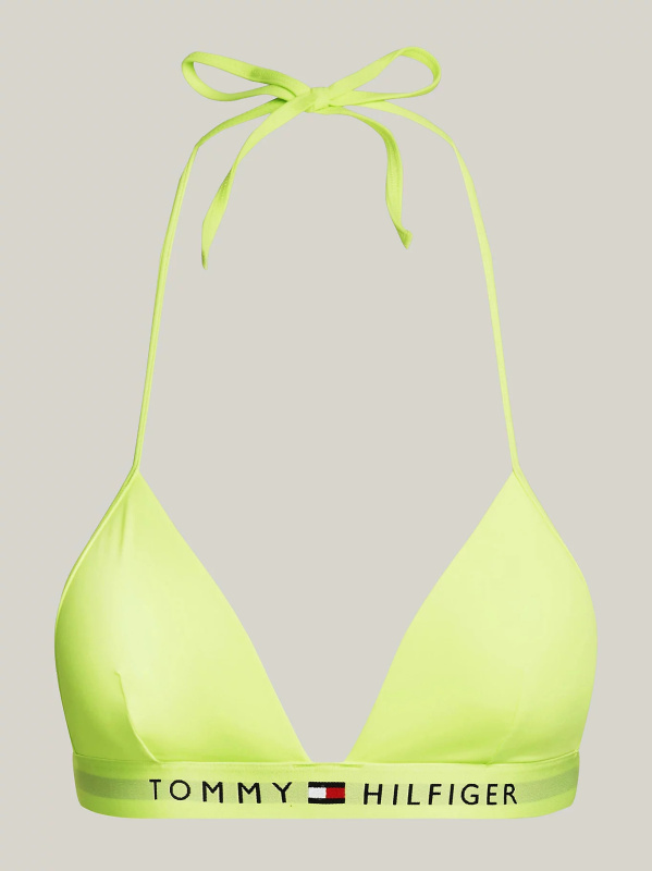 Dámská plavková podprsenka UW0UW04109 LT3 neon. žlutá - Tommy Hilfiger L