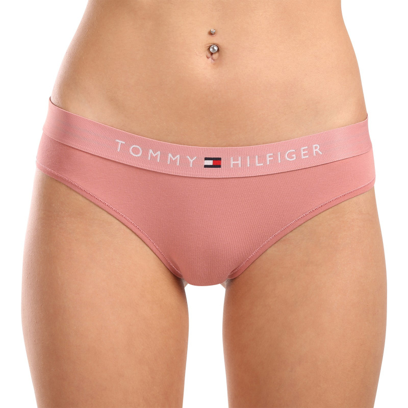 Dámské kalhotky Tommy Hilfiger nadrozměr růžové (UW0UW04145 TJ5) XL