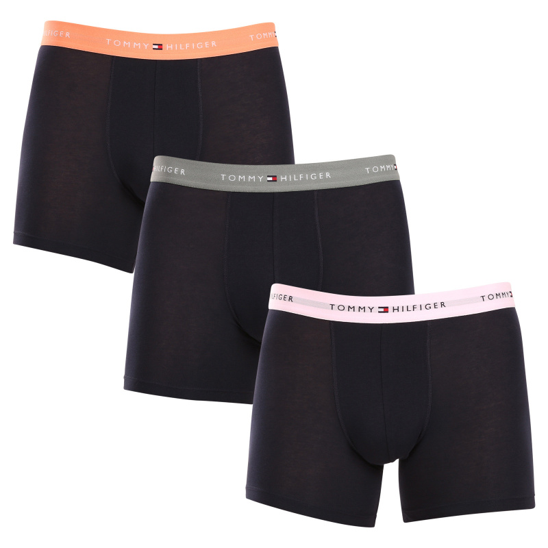 3PACK pánské boxerky Tommy Hilfiger tmavě modré (UM0UM02765 0VH) M, trenky / trenýrky