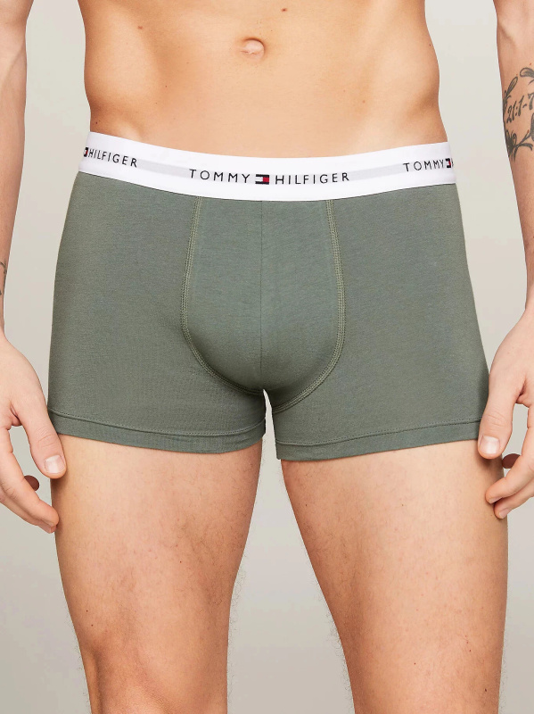 Pánské boxerky 3Pack TRUNK UM0UM02761 0XY kombinace zelené - Tommy Hilfiger M