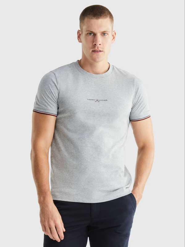 Tommy Hilfiger pánské šedé tričko