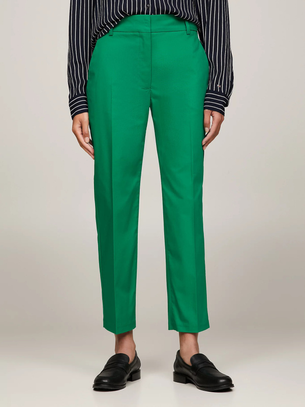 Tommy Hilfiger dámské zelené Chino kalhoty