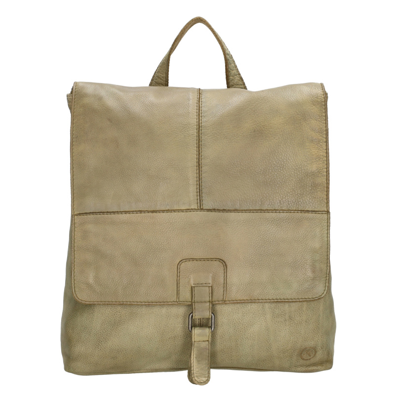 Hide & Stitches dámský kožený batoh Paint Rock 10L - písková