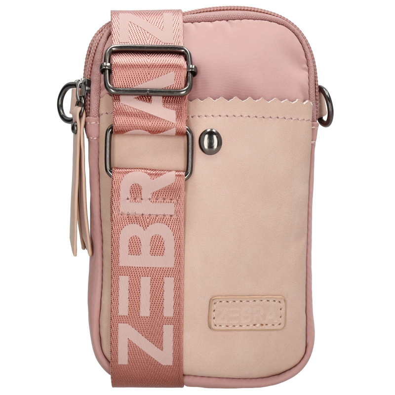ZEBRA ELSKE dámská taška na mobil - starorůžová