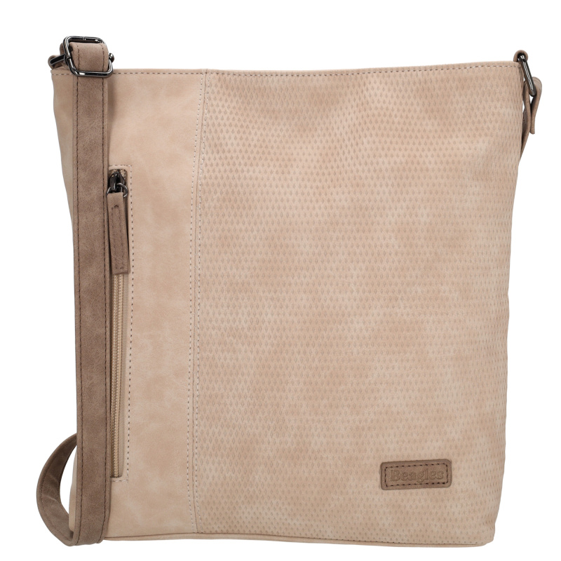 Crossbody taška Beagles Brunete - světlá taupe