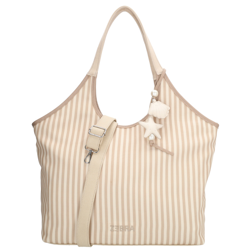 Dámská shopper kabelka Zebra Trends Mira 22,5L - béžová