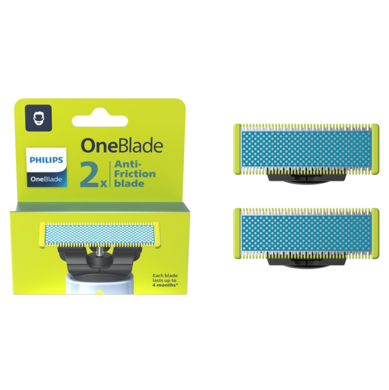 Philips OneBlade Anti-Friction QP225/50 náhradní břity for Philips OneBlade 2 ks