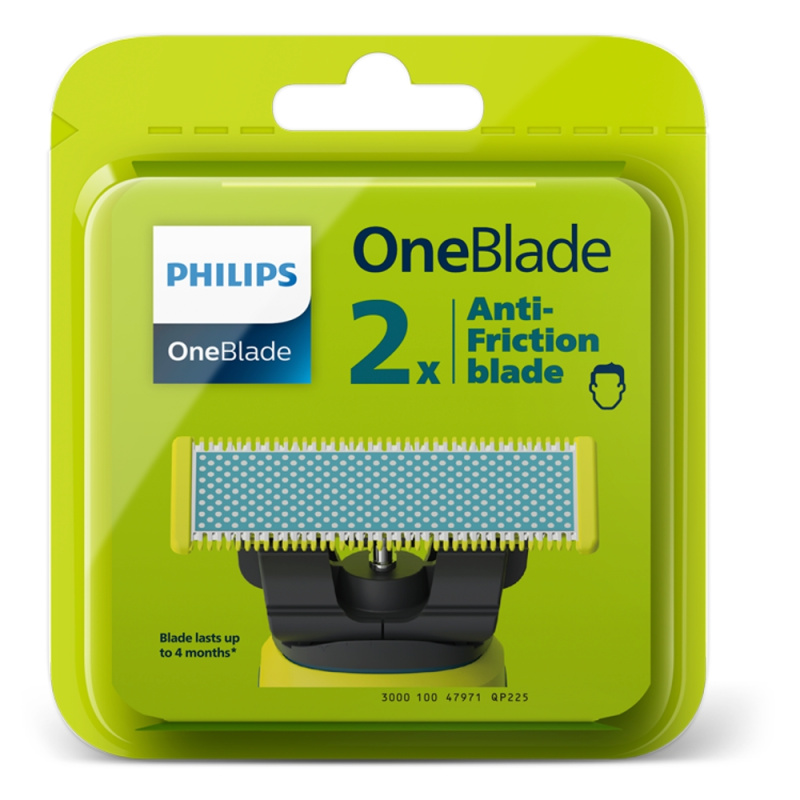 Philips OneBlade Anti-Friction QP225/50 náhradní břity for Philips OneBlade 2 ks
