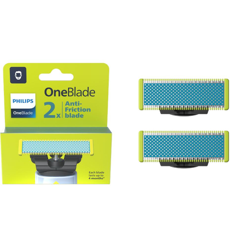 Philips OneBlade Anti-Friction QP225/50 náhradní břity for Philips OneBlade 2 ks