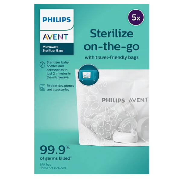Philips AVENT Sáčky sterilizační do mikrovlnné trouby, 5 ks