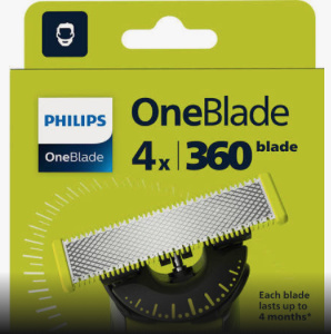 Philips OneBlade 360 QP440/50 náhradní břity for Philips OneBlade 4 ks