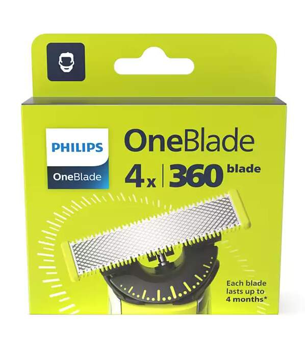 Philips OneBlade 360 QP440/50 náhradní břity for Philips OneBlade 4 ks