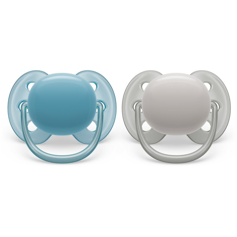 Philips AVENT Šidítko Ultrasoft Premium neutral 6-18m chlapec, 2 ks