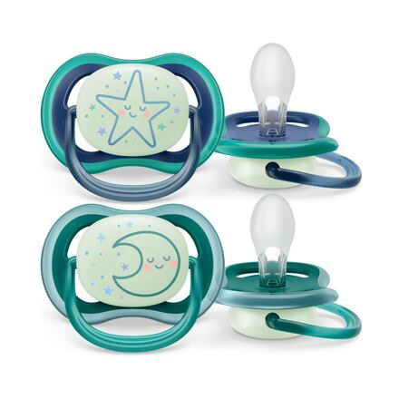 Philips AVENT Šidítko Ultra air noční 6-18m, 2ks