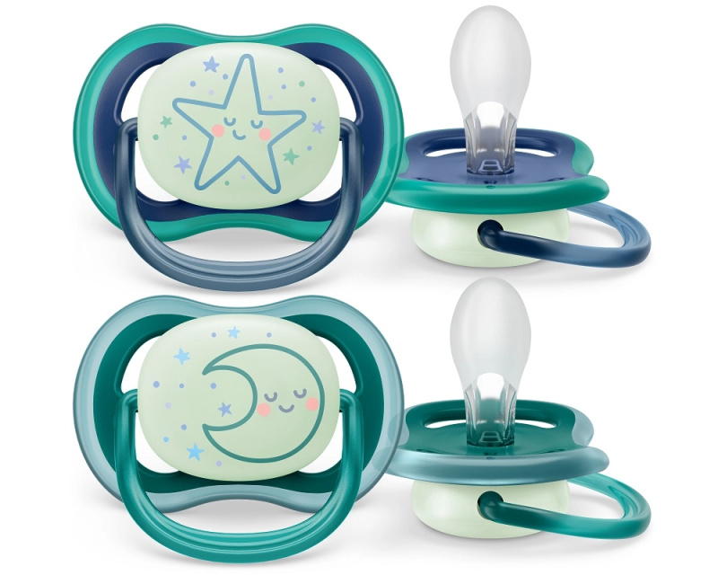 Philips AVENT Šidítko Ultra air noční 6-18m, 2ks