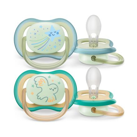 Philips AVENT Šidítko Ultra air noční 0-6m , 2ks