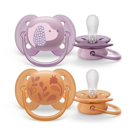 Philips AVENT Šidítko Ultrasoft Premium Zvířátko 6-18m, 2 ks