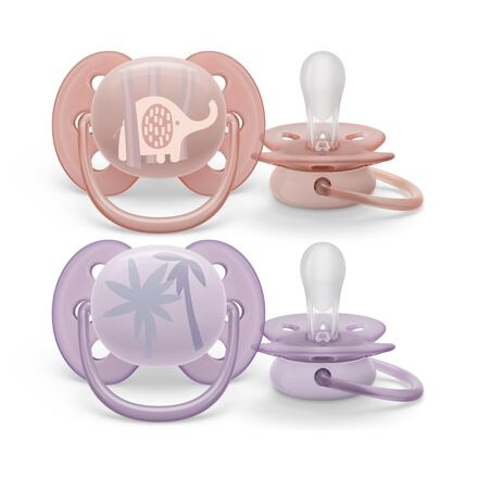 Philips AVENT Šidítko Ultrasoft Premium Zvířátko 0-6m, 2 ks