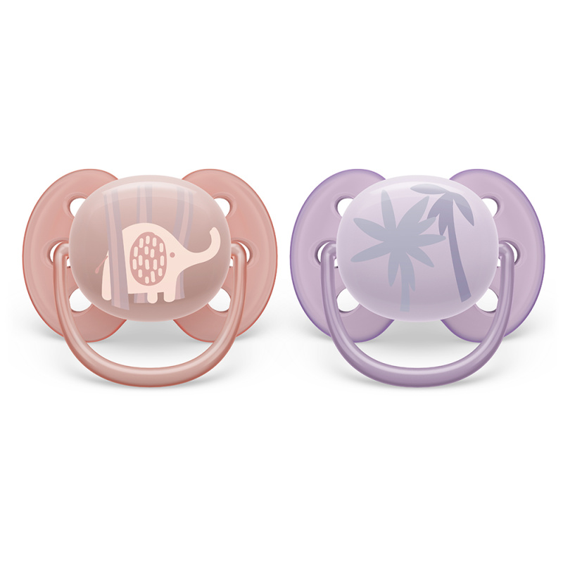 Philips AVENT Šidítko Ultrasoft Premium Zvířátko 0-6m, 2 ks