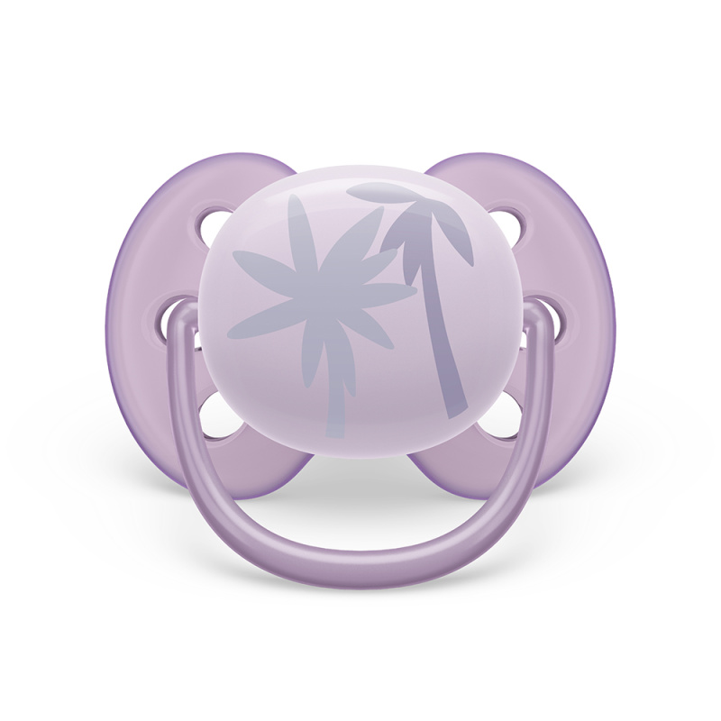 Philips AVENT Šidítko Ultrasoft Premium 0-6m fialová, 1 ks