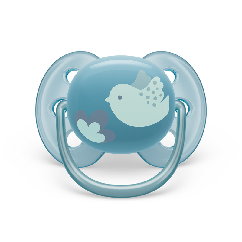 Philips AVENT Šidítko Ultrasoft Premium 6-18m modrá, 1 ks