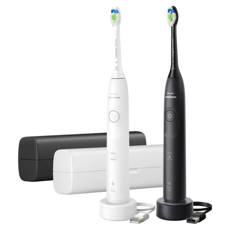 Philips Sonicare 5500 HX7119/01 sonický elektrický zubní kartáček, 2 těla Black&White 1 ks