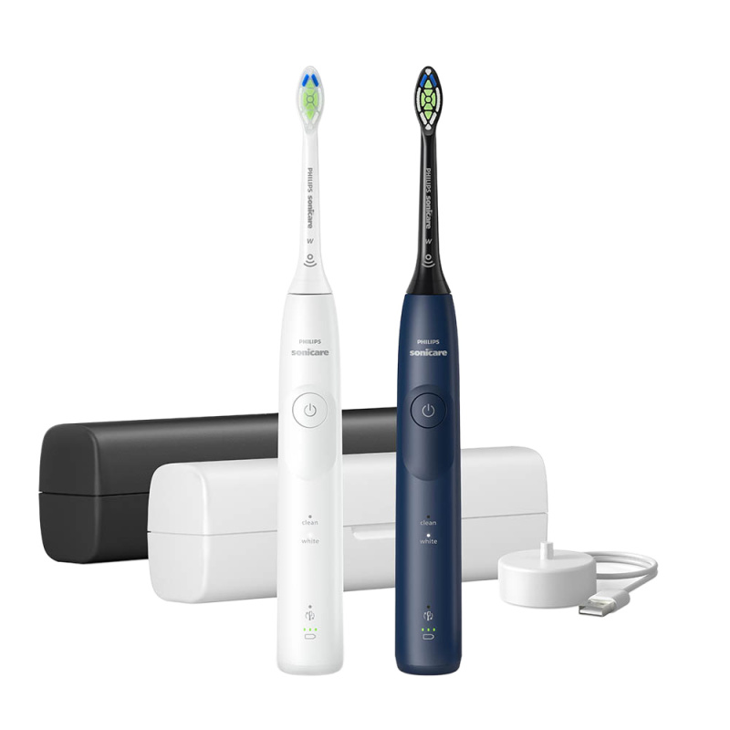 Philips Sonicare 5500 HX7119/01 sonický elektrický zubní kartáček, 2 těla Black&White 1 ks
