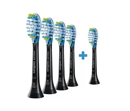 PHILIPS HX9045/33 Sonicare Premium náhradní hlavice černé 4+1 kusů