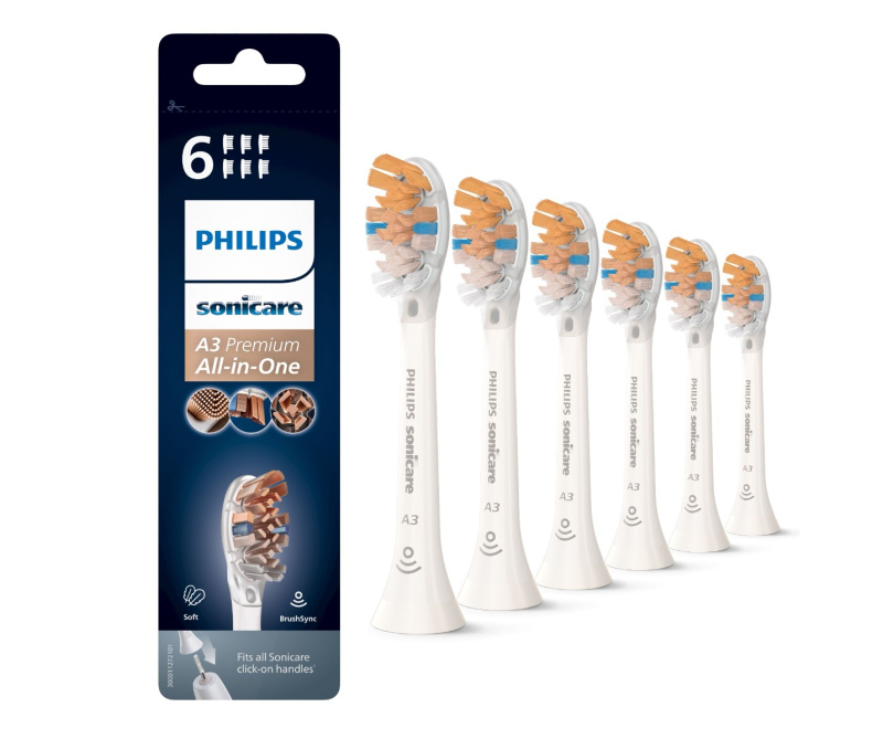 Philips Sonicare Premium All-in-One HX9096/10 náhradní hlavice pro zubní kartáček 6 ks