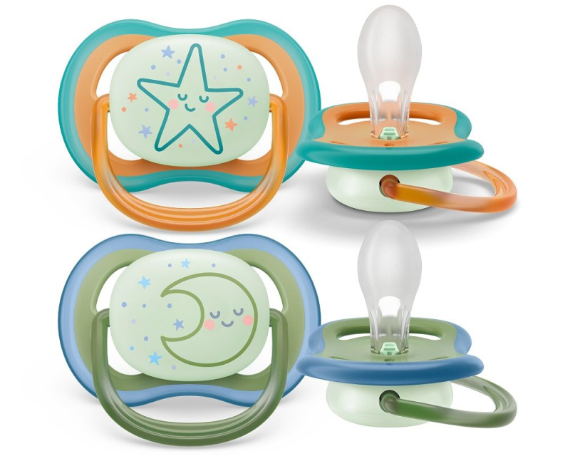 Philips Avent Ultra Air Night SCF376/23 18 m+ dudlík Neutral 2 ks