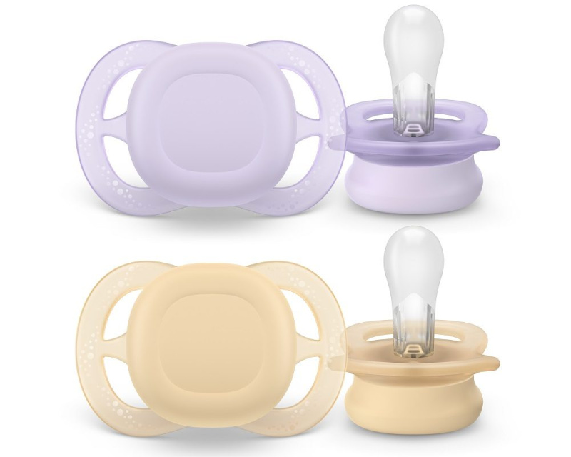 Philips Avent Ultrastart SCF075/01 0-2 m dudlík Yellow/Purple 2 ks