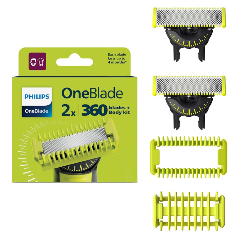 Philips OneBlade 360 QP624/50 náhradní břity for Philips OneBlade 360 2 ks