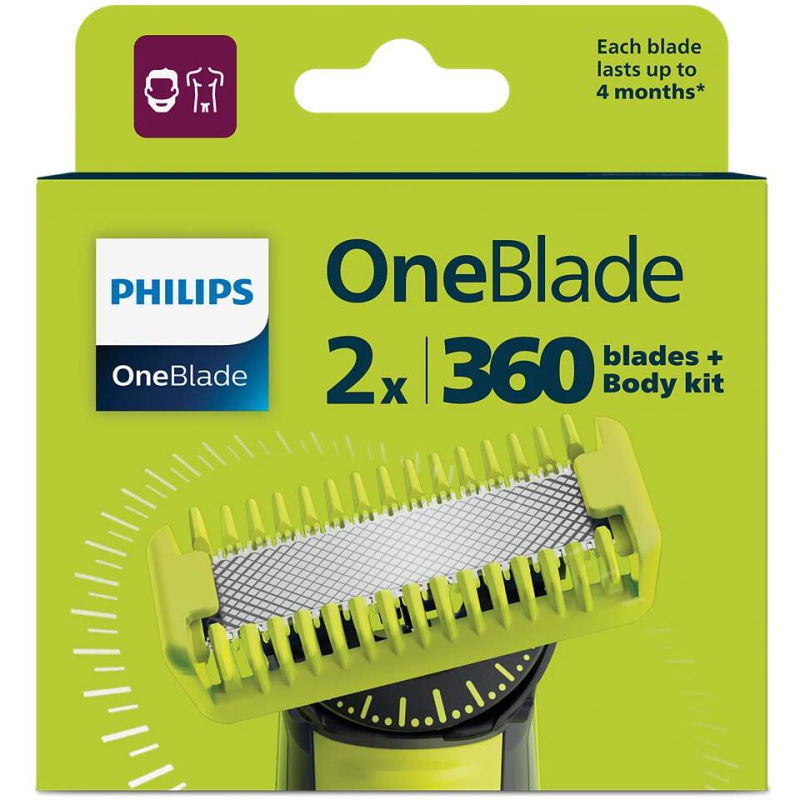 Philips OneBlade 360 QP624/50 náhradní břity for Philips OneBlade 360 2 ks