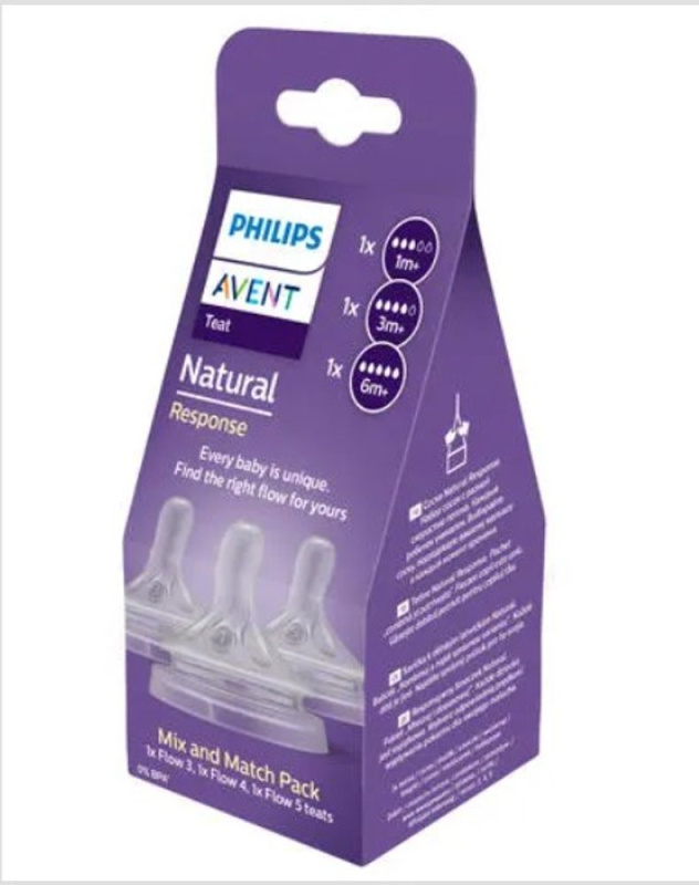 Philips Avent Natural Response SCY960/03 savička na láhev mix 3 ks