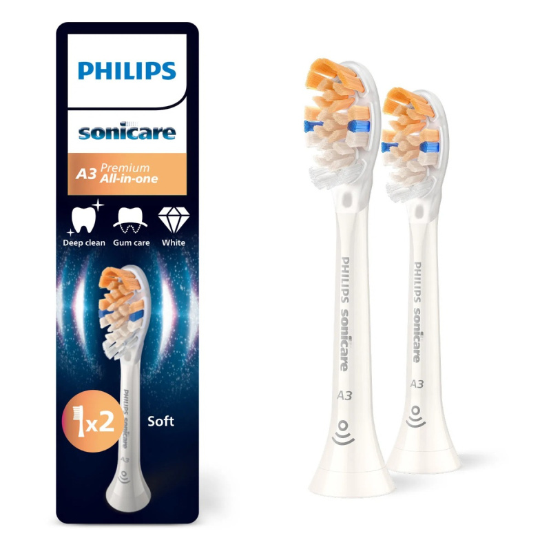 Philips Sonicare Premium All-in-One HX9092/87 náhradní hlavice pro zubní kartáček White 2 ks