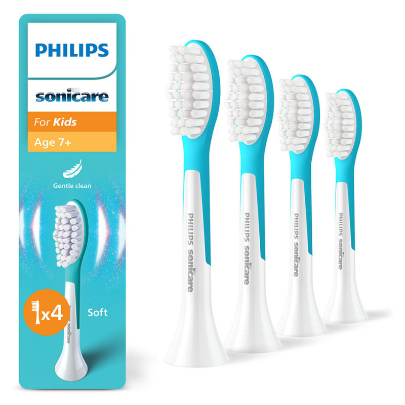 Philips Sonicare For Kids 7+ Standard HX6044/90 náhradní hlavice pro zubní kartáček pro děti 4 ks