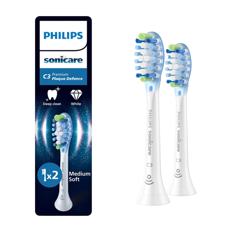 Philips Sonicare Premium Plaque Defense HX9042/87 náhradní hlavice pro zubní kartáček 2 ks